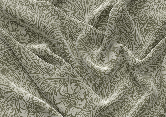 William Morris At Home Marigold Velvet, Sage - Twist&Fit Roman Blind - Image 4